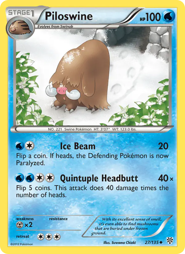Carta Piloswine 27/135 de Plasma Storm