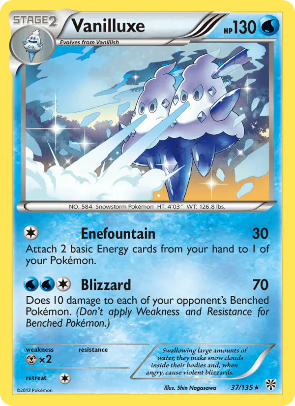 Carta Vanilluxe 37/135 de Plasma Storm