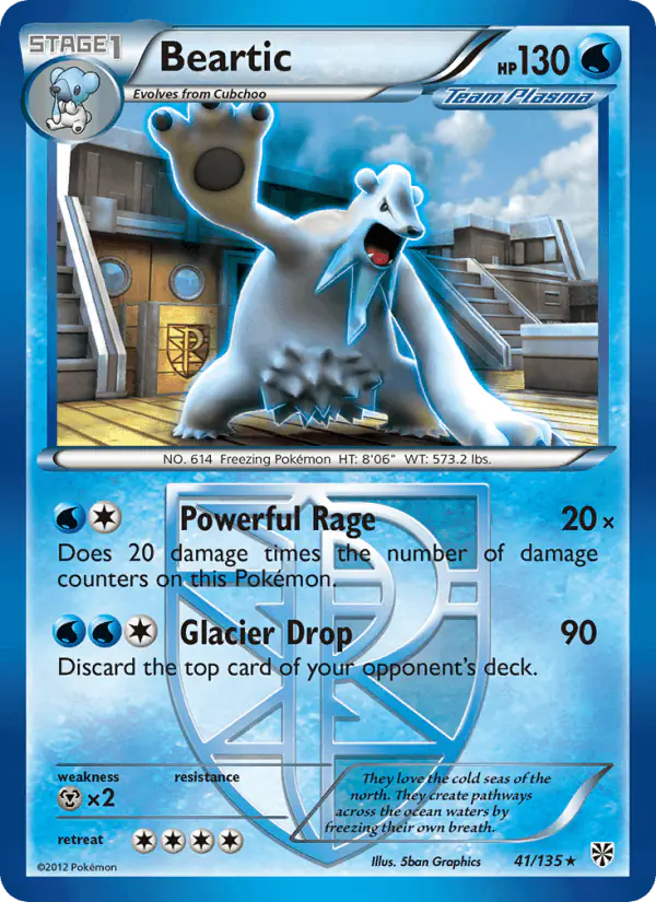 Carta Beartic 41/135 de Plasma Storm