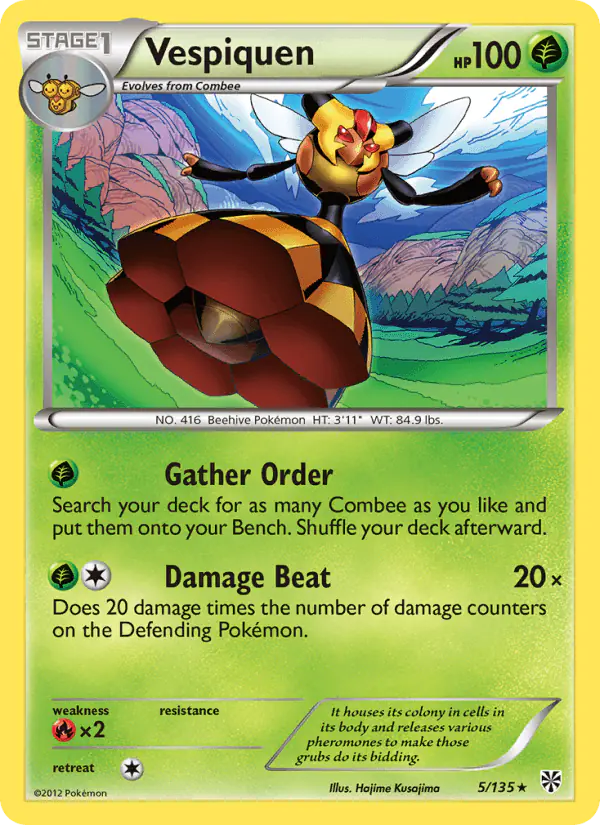 Carta Vespiquen 5/135 de Plasma Storm