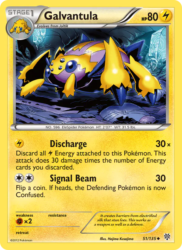 Carta Galvantula 51/135 de Plasma Storm