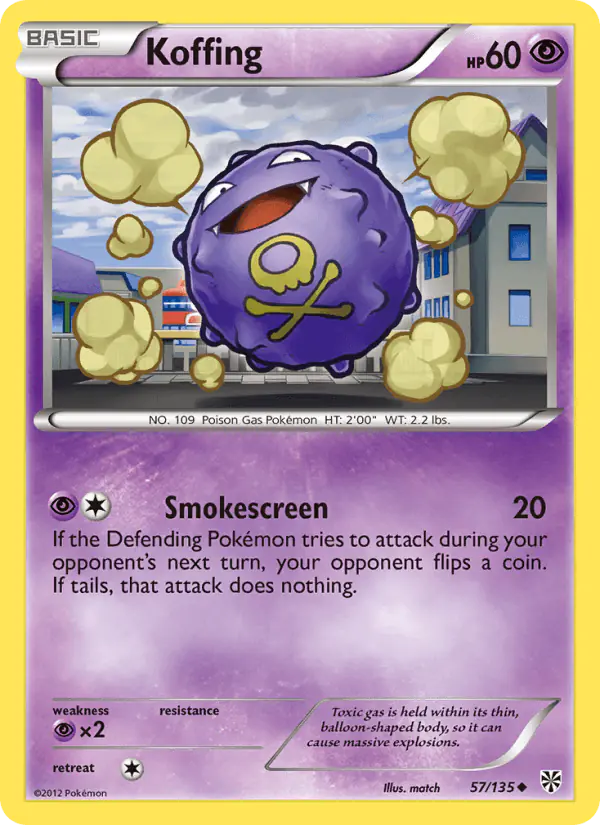 Carta Koffing 57/135 de Plasma Storm