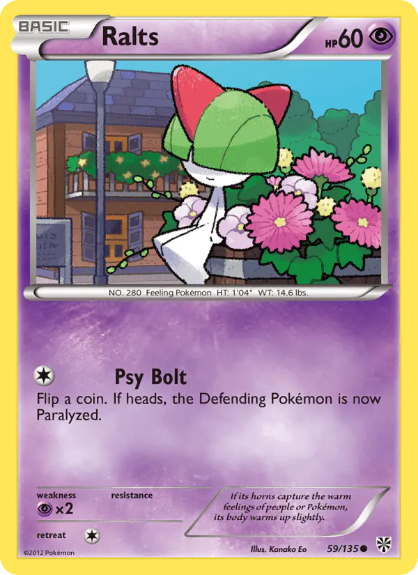 Carta Ralts 59/135 de Plasma Storm
