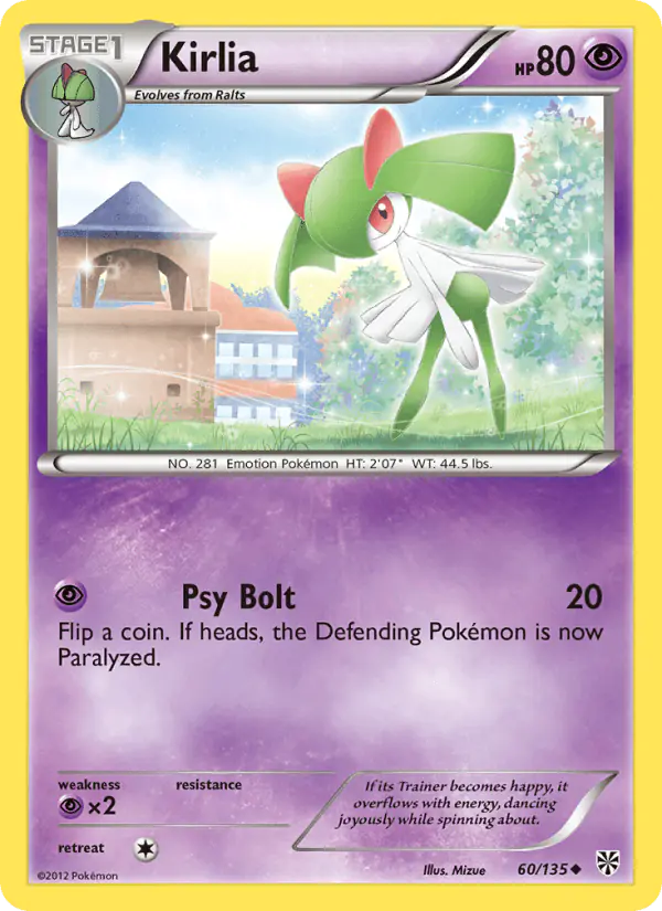 Carta Kirlia 60/135 de Plasma Storm
