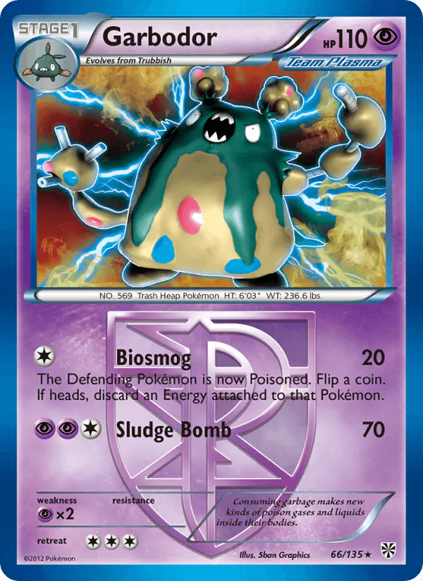 Carta Garbodor 66/135 de Plasma Storm