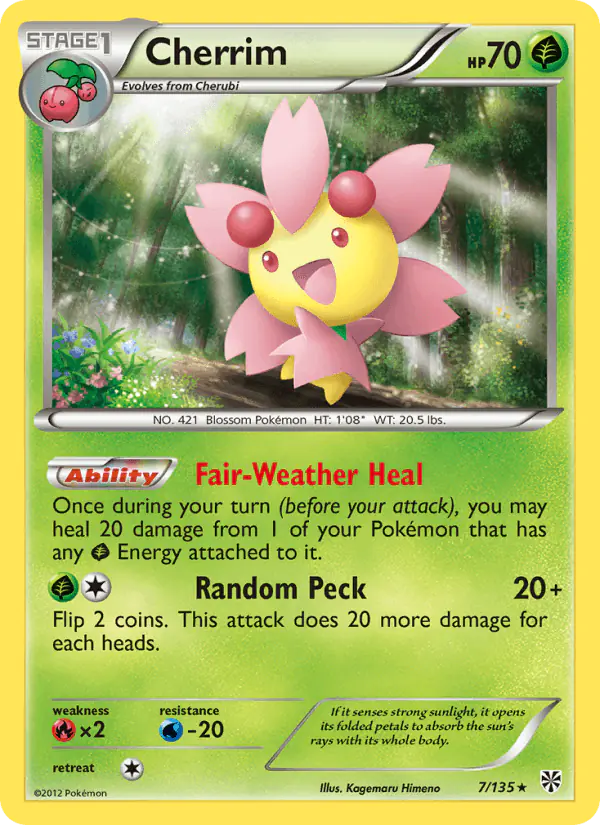 Carta Cherrim 7/135 de Plasma Storm