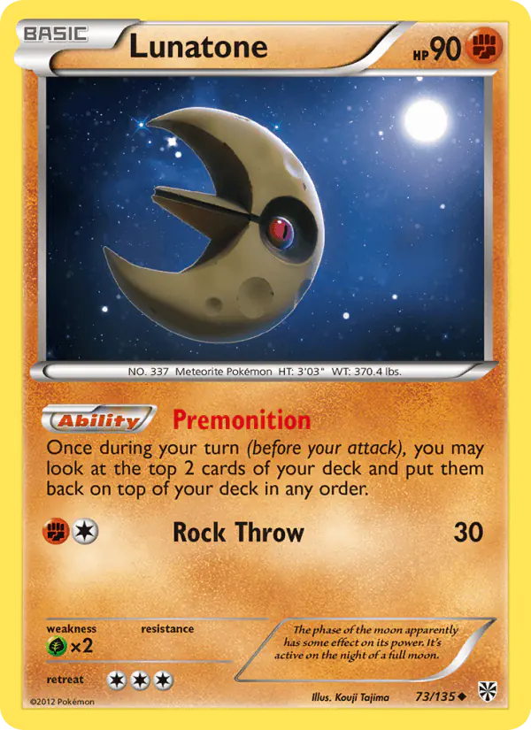 Carta Lunatone 73/135 de Plasma Storm