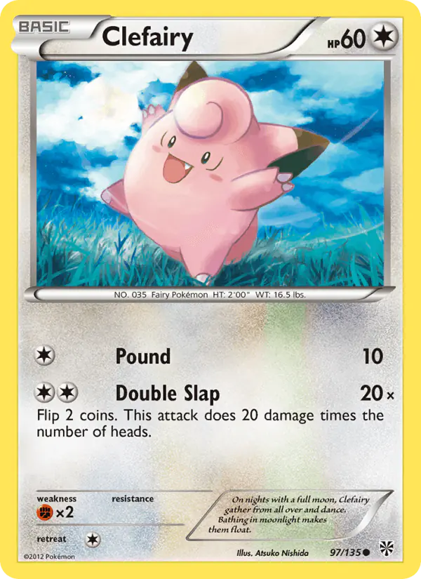 Carta Clefairy 97/135 de Plasma Storm