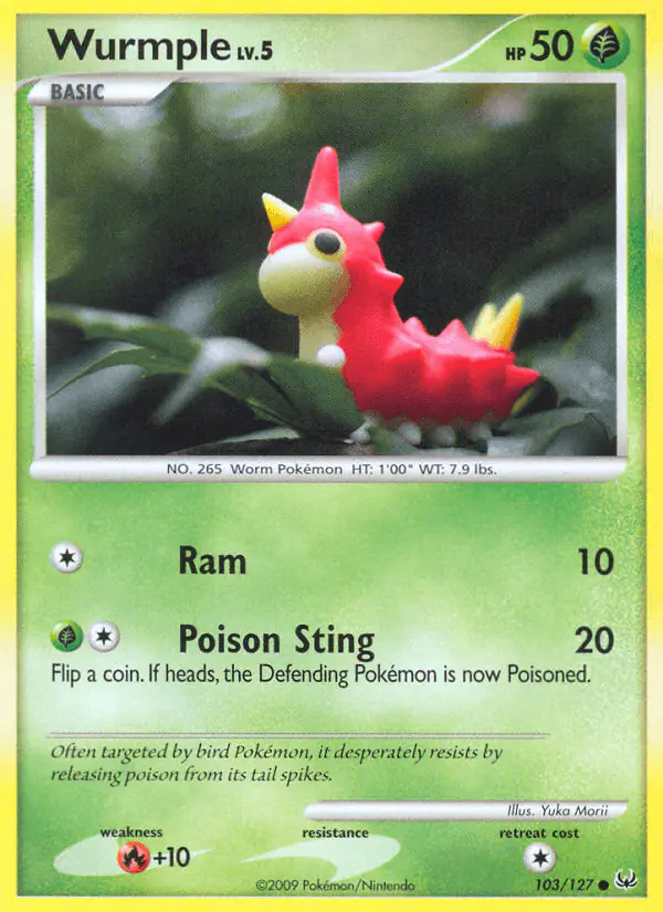 Carta Wurmple 103/127 de Platinum