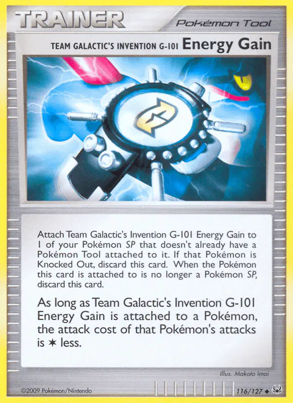 Carta Team Galactic's Invention G-101 Energy Gain 116/127 de Platinum
