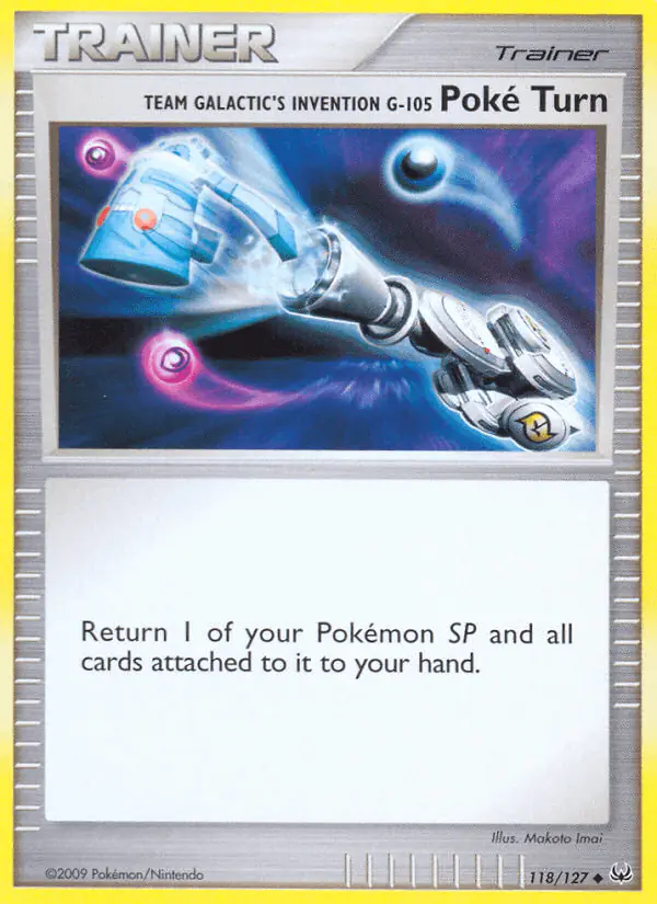 Carta Team Galactic's Invention G-105 Poké Turn 118/127 de Platinum
