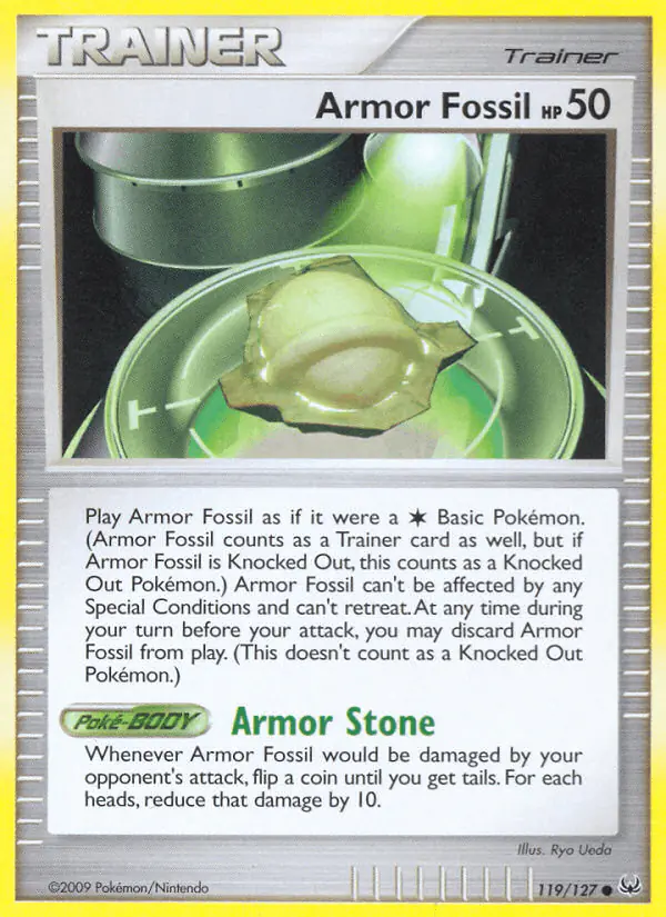 Carta Armor Fossil 119/127 de Platinum