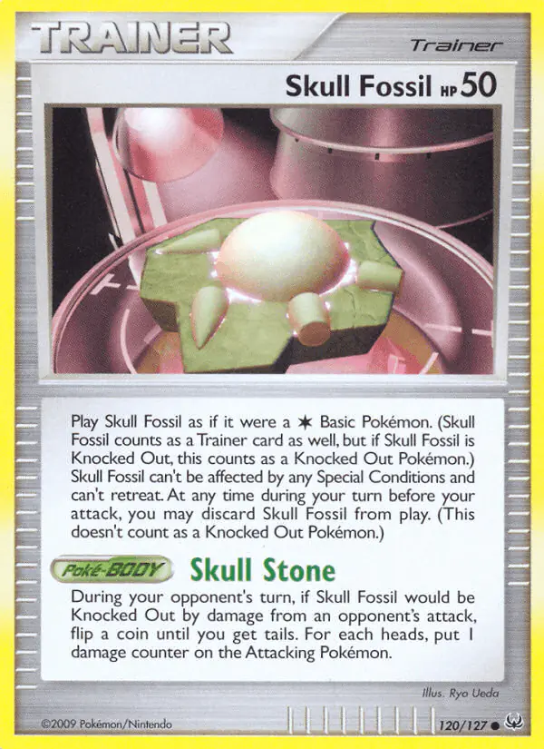 Carta Skull Fossil 120/127 de Platinum