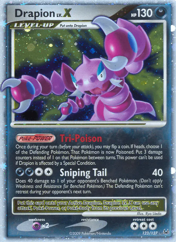 Carta Drapion LV.X 123/127 de Platinum