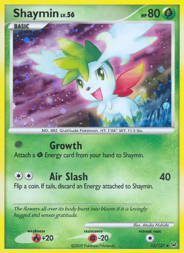 Carta Shaymin 15/127 de Platinum