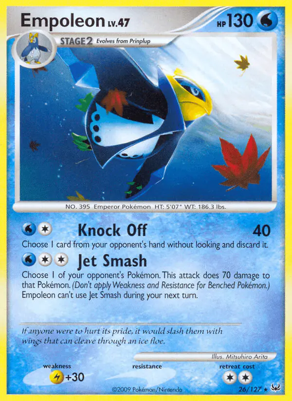 Carta Empoleon 26/127 de Platinum