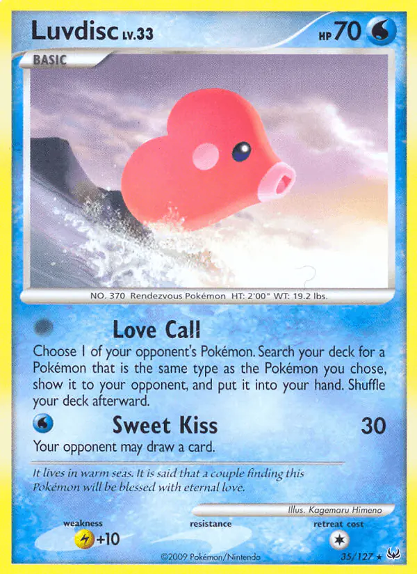 Carta Luvdisc 35/127 de Platinum