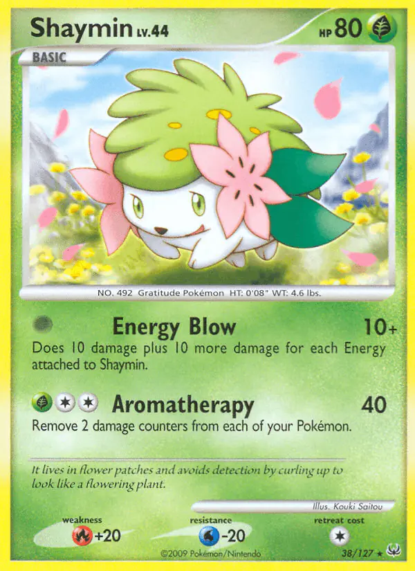 Carta Shaymin 38/127 de Platinum