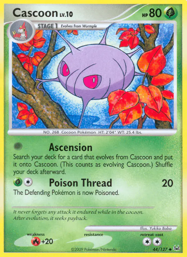 Carta Cascoon 44/127 de Platinum