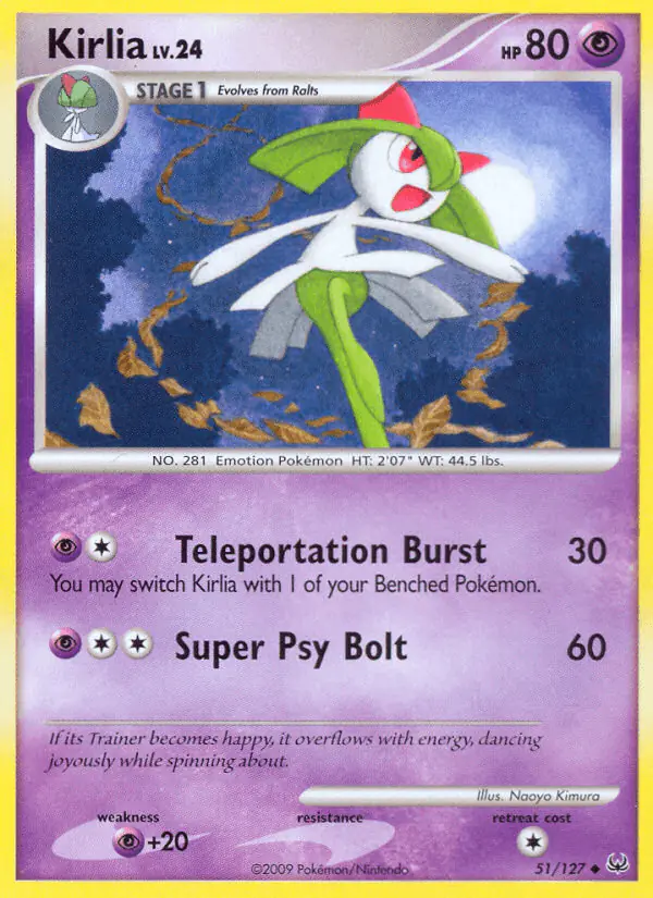 Carta Kirlia 51/127 de Platinum