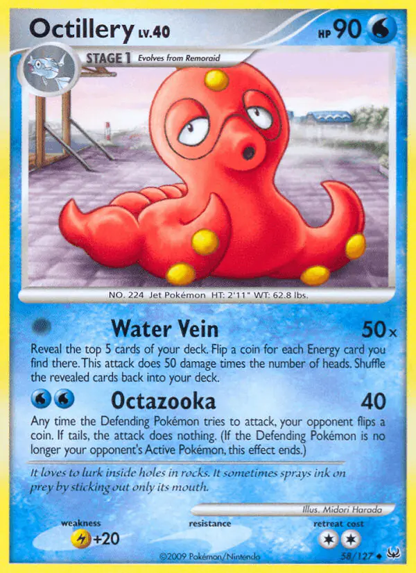 Carta Octillery 58/127 de Platinum