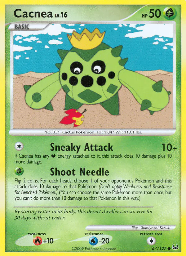 Carta Cacnea 67/127 de Platinum