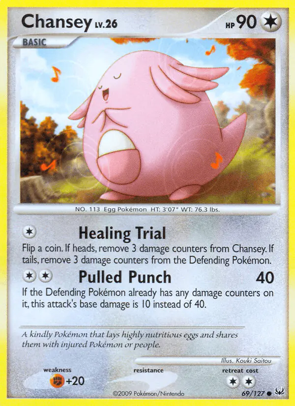 Carta Chansey 69/127 de Platinum