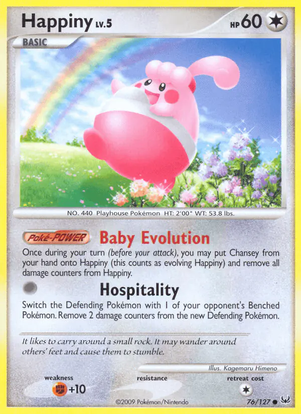 Carta Happiny 76/127 de Platinum