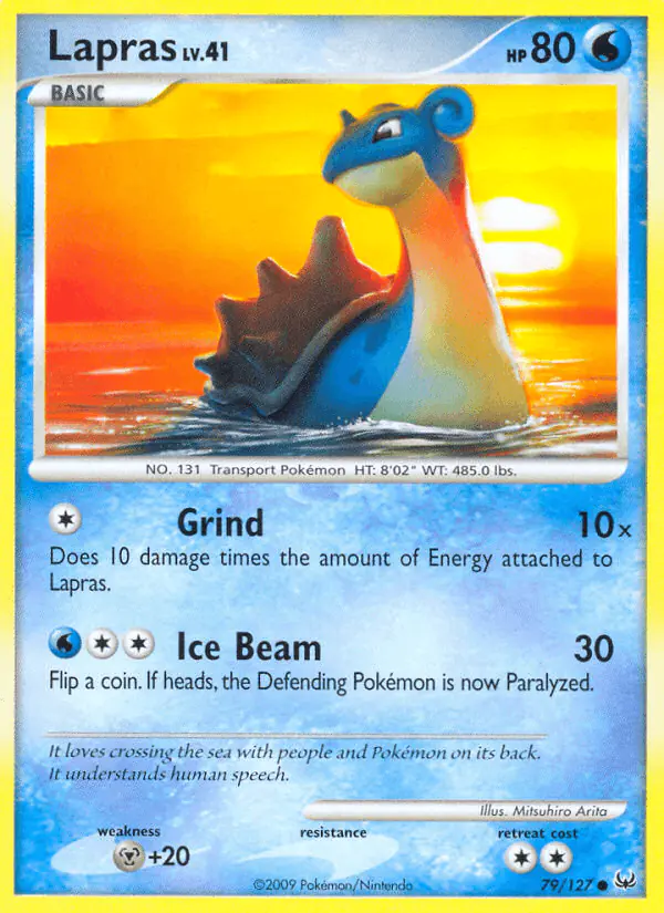 Carta Lapras 79/127 de Platinum
