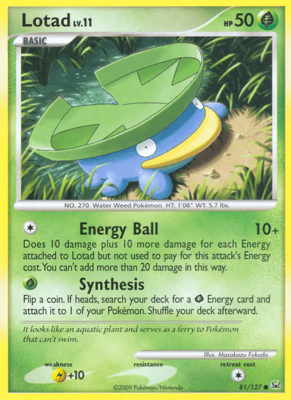 Carta Lotad 81/127 de Platinum