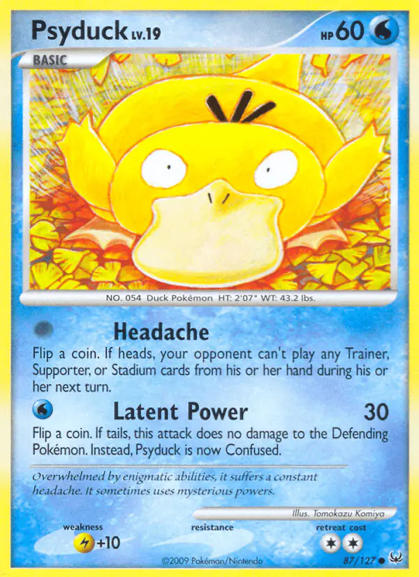 Carta Psyduck 87/127 de Platinum