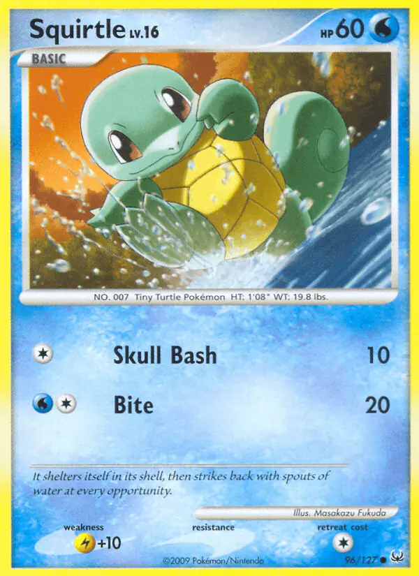 Carta Squirtle 96/127 de Platinum