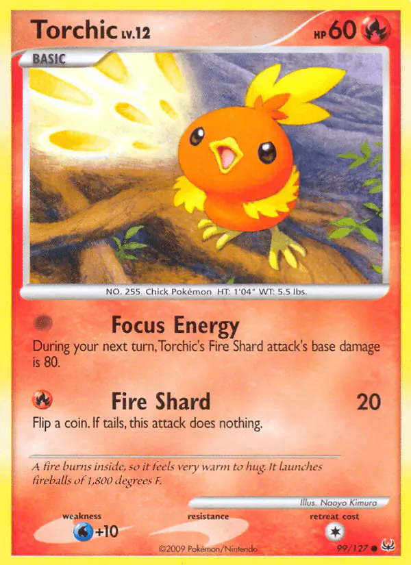 Carta Torchic 99/127 de Platinum