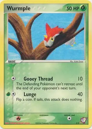 Carta Wurmple 2/5 de Poké Card Creator Pack