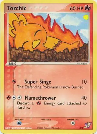 Carta Torchic 3/5 de Poké Card Creator Pack