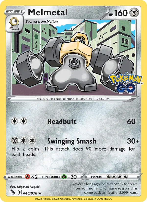 Carta Melmetal 046/078 de Pokémon GO