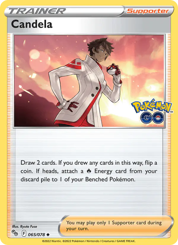 Carta Candela 065/078 de Pokémon GO