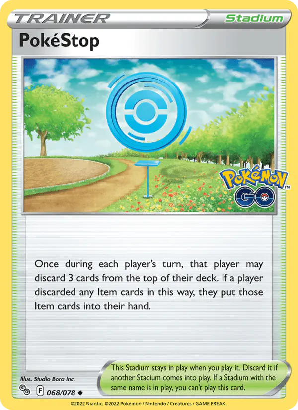 Carta PokéStop 068/078 de Pokémon GO