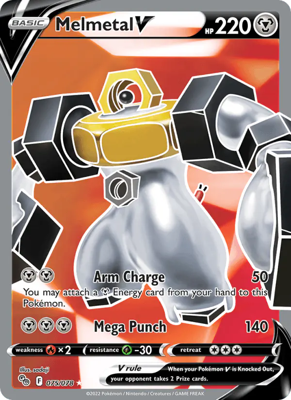 Carta Melmetal V 075/078 de Pokémon GO