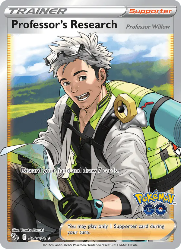 Carta Professor's Research 078/078 de Pokémon GO