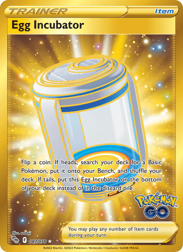 Carta Egg Incubator 087/078 de Pokémon GO