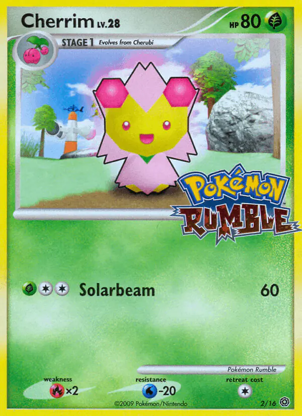 Carta Cherrim 2/16 de Pokémon Rumble