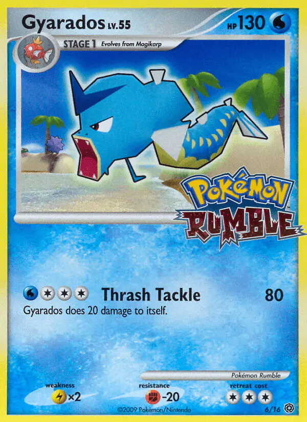 Carta Gyarados 6/16 de Pokémon Rumble