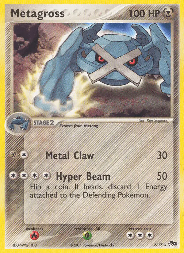 Carta Metagross 2/17 de POP Series 1