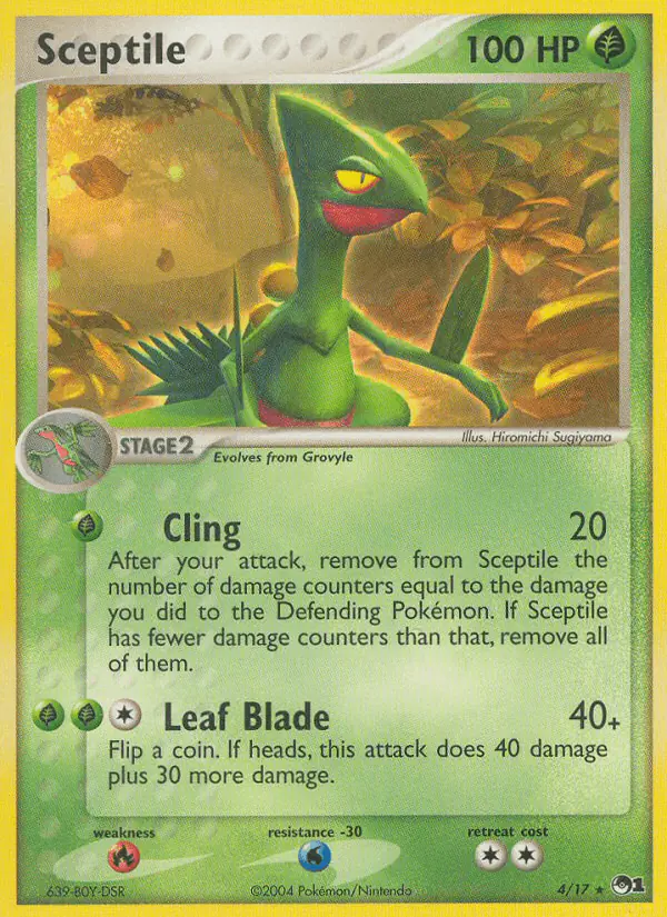 Carta Sceptile 4/17 de POP Series 1