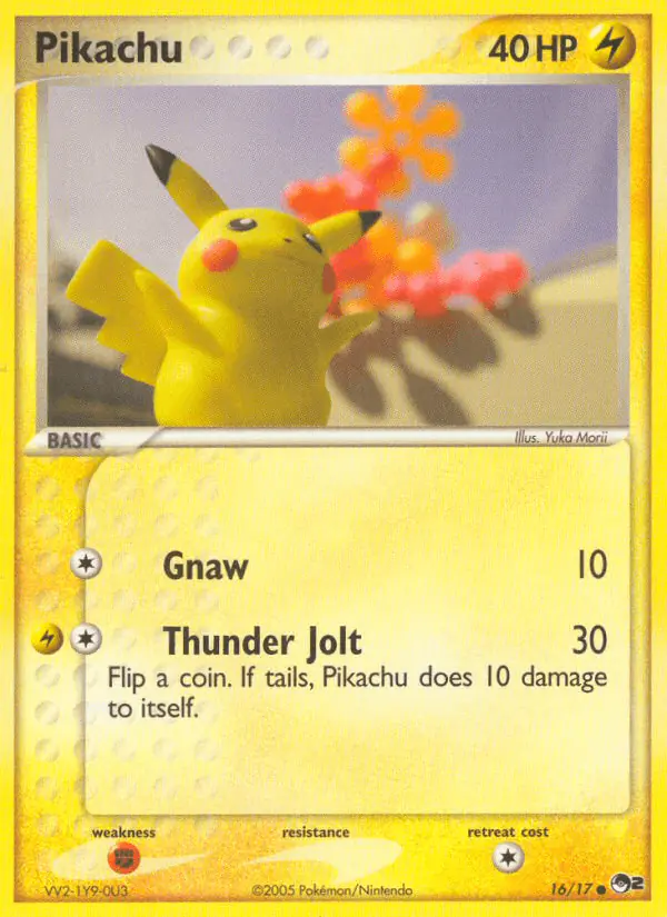 Carta Pikachu 16/17 de POP Series 2