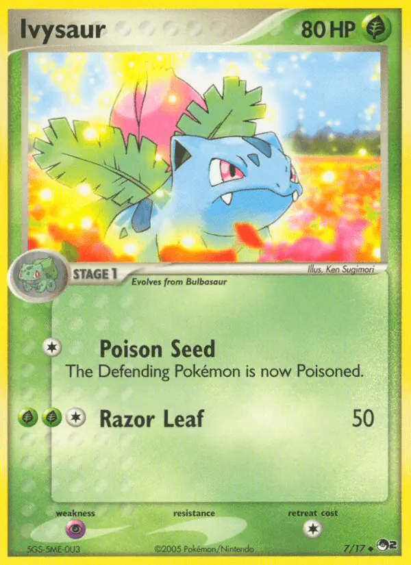 Carta Ivysaur 7/17 de POP Series 2