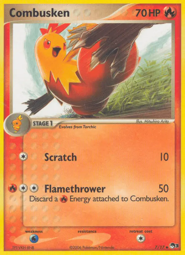 Carta Combusken 7/17 de POP Series 3