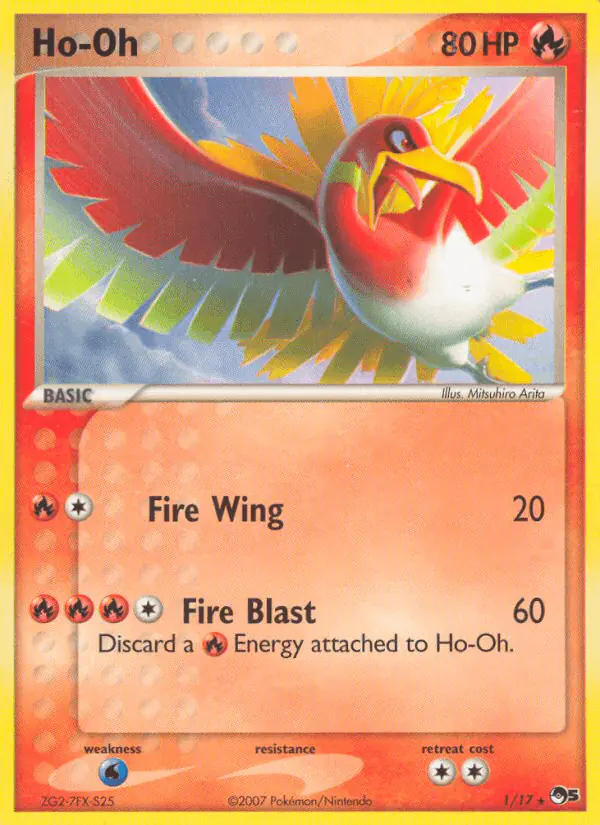 Carta Ho-Oh 1/17 de POP Series 5