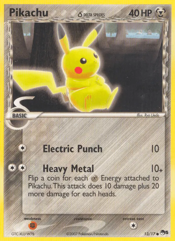 Carta Pikachu δ 13/17 de POP Series 5